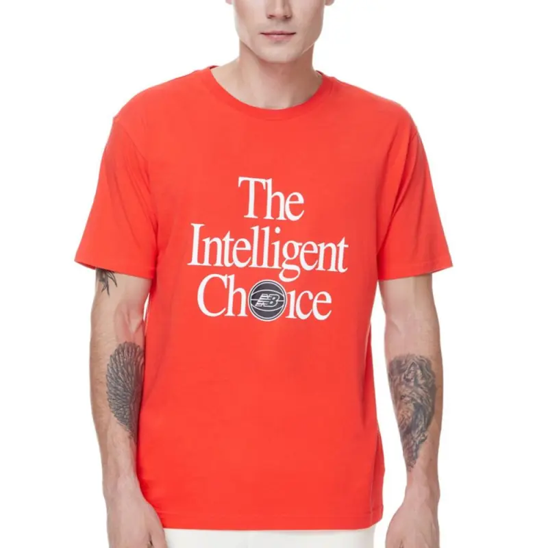 New Balance T Shirts Men Red-2