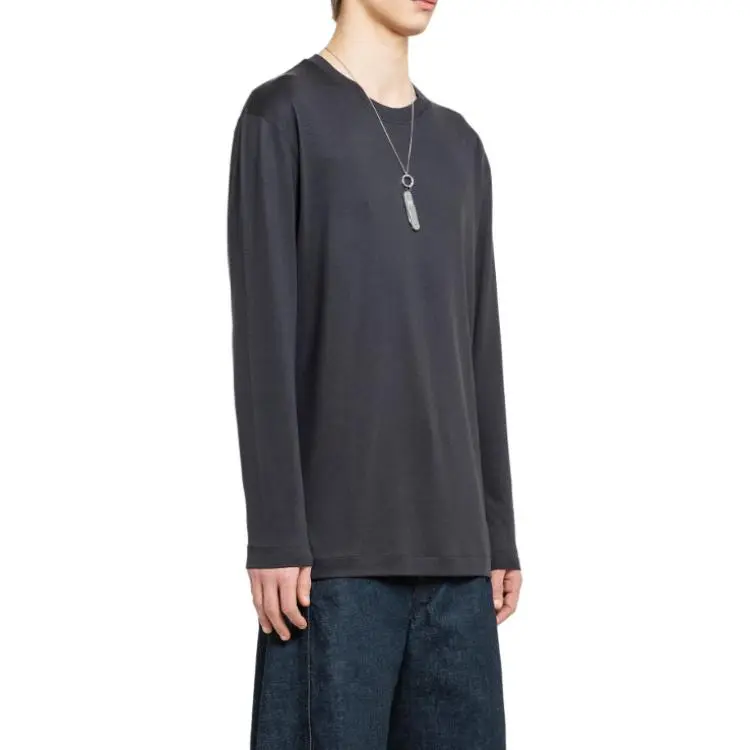 Lemaire Long Sleeved Straight Hem T Shirt-2