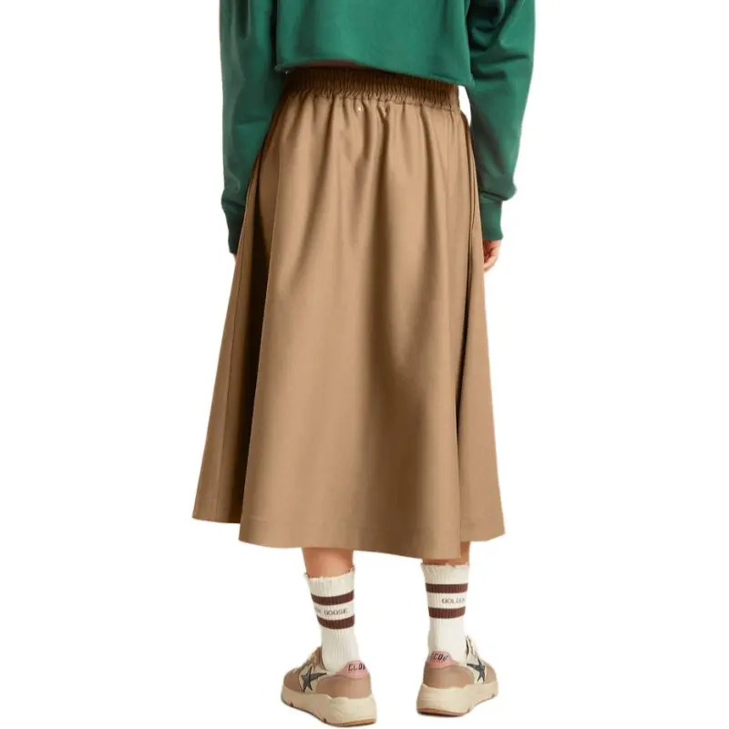 Golden Goose Morena Front Zip Midi Skirt-5