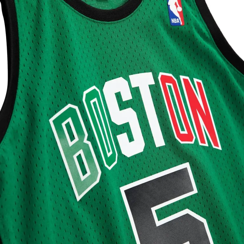 Mitchell & Ness Kevin Garnett Boston Celtics 2007 08 Italy Game Swingman Jersey-2