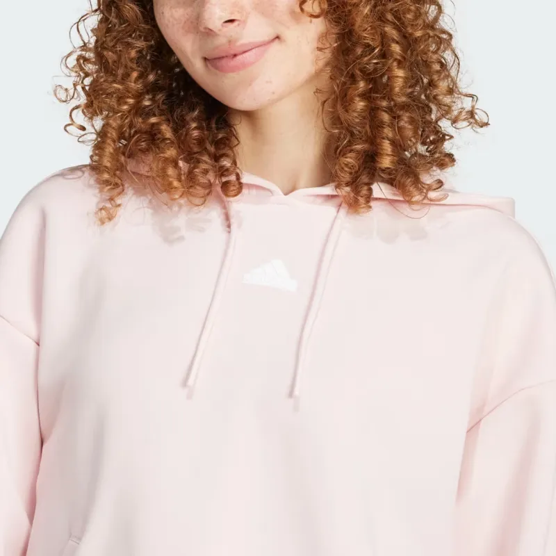 Adidas Future Icons FW24 3-Stripes Hoodie Sweatshirt Women's Pink-3