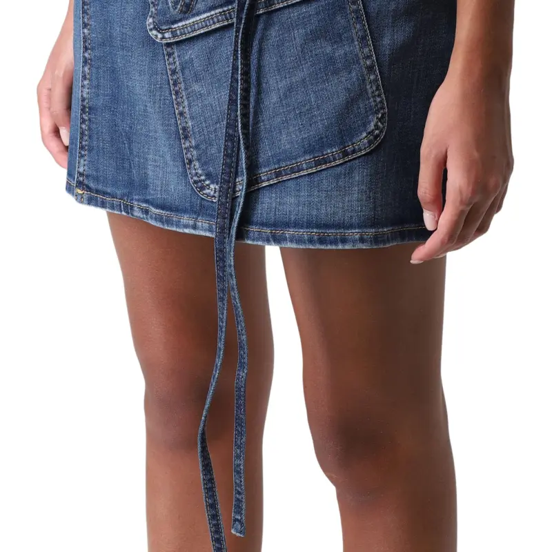 DSQUARED 2 Pocket Detailed Denim Skirt-5