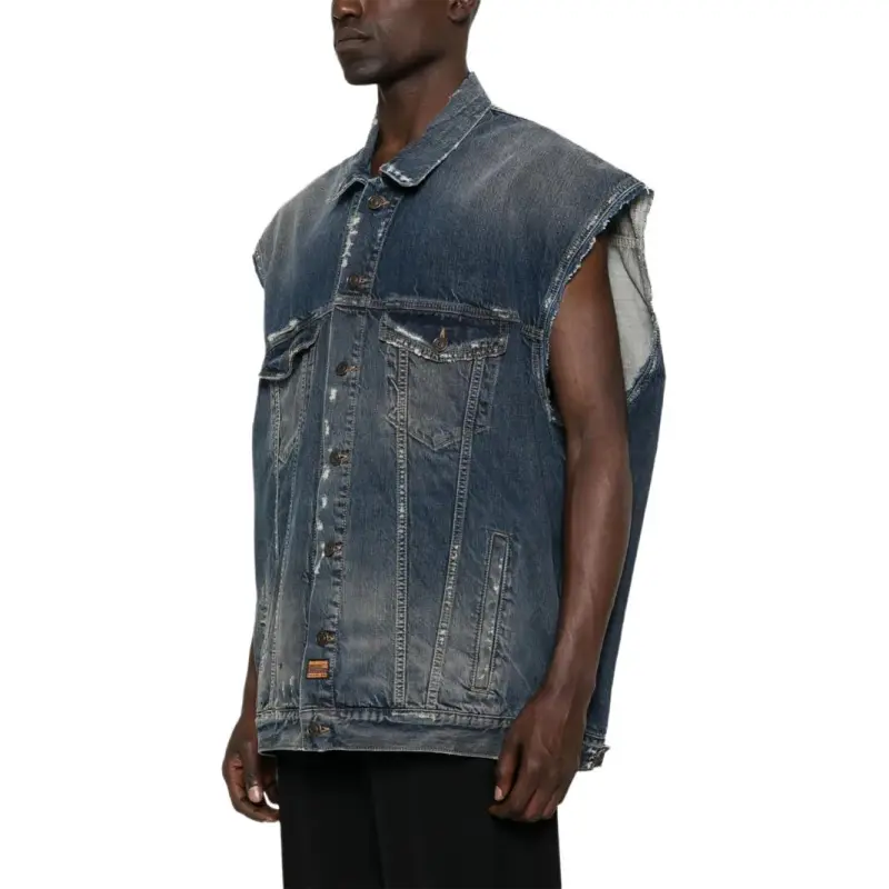 Balenciaga Denim Gilet-2