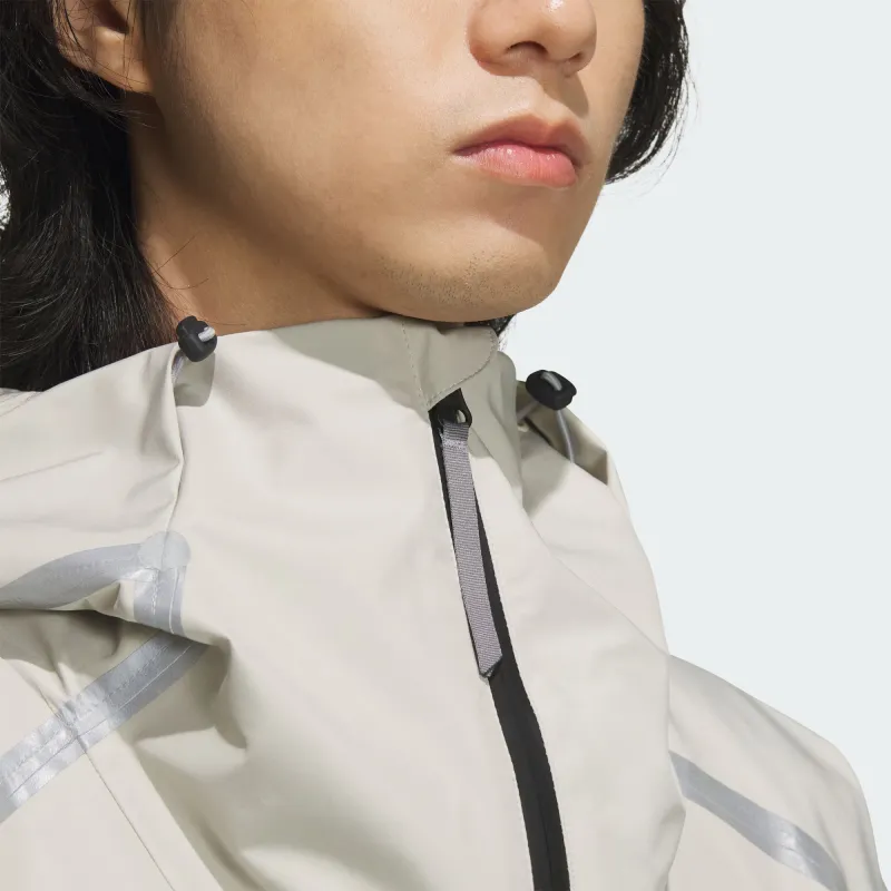 Adidas FUSTL Jackets Coats Men's Light Sesame Earth Gray-5