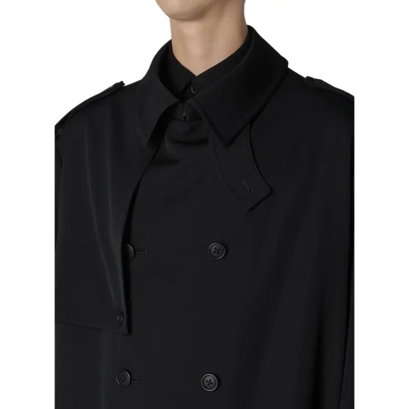 Yohji Yamamoto Y's For Men FW24 Trench Coat Men's Black-8