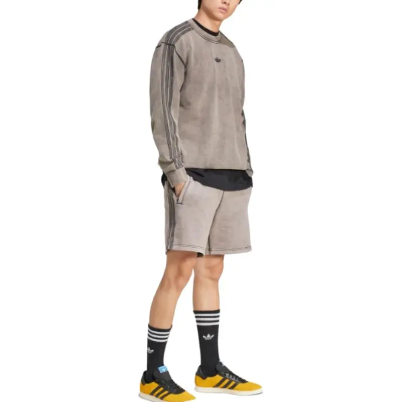 Adidas Premium Essentials Retro Washed Crew Sweatshirt-2