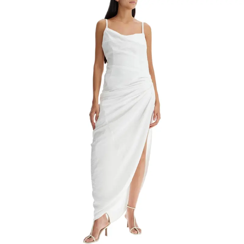 Jacquemus Ruched Strapped Dress-3