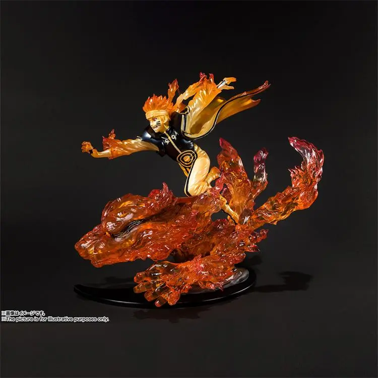BANDAI Naruto Uzumaki Figuarts ZERO Naruto Ninetales The Nine Tailed Fox Reissued Version Scale Figures 21cm-1