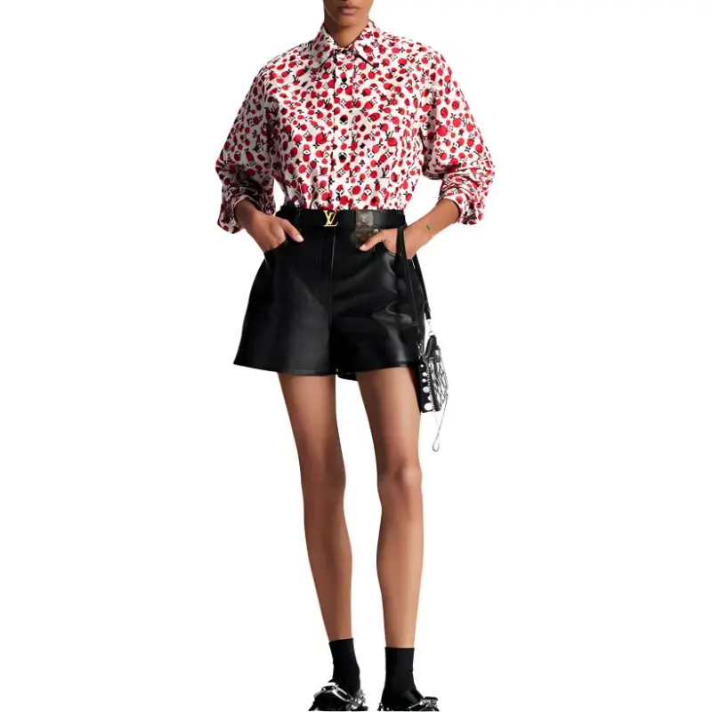 LOUIS VUITTON x Yayoi Kusama Shirt Women's Red-2