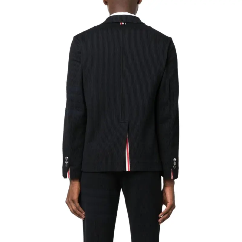 THOM BROWNE 4 Bar Striped Single Breasted Blazer-2