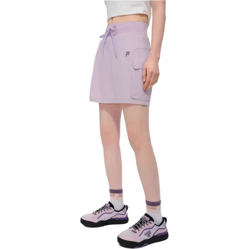 FILA FUSION FOBFUSION LIFE SS25 Casual Short Skirts Women's Taro Gray Purple PU-3