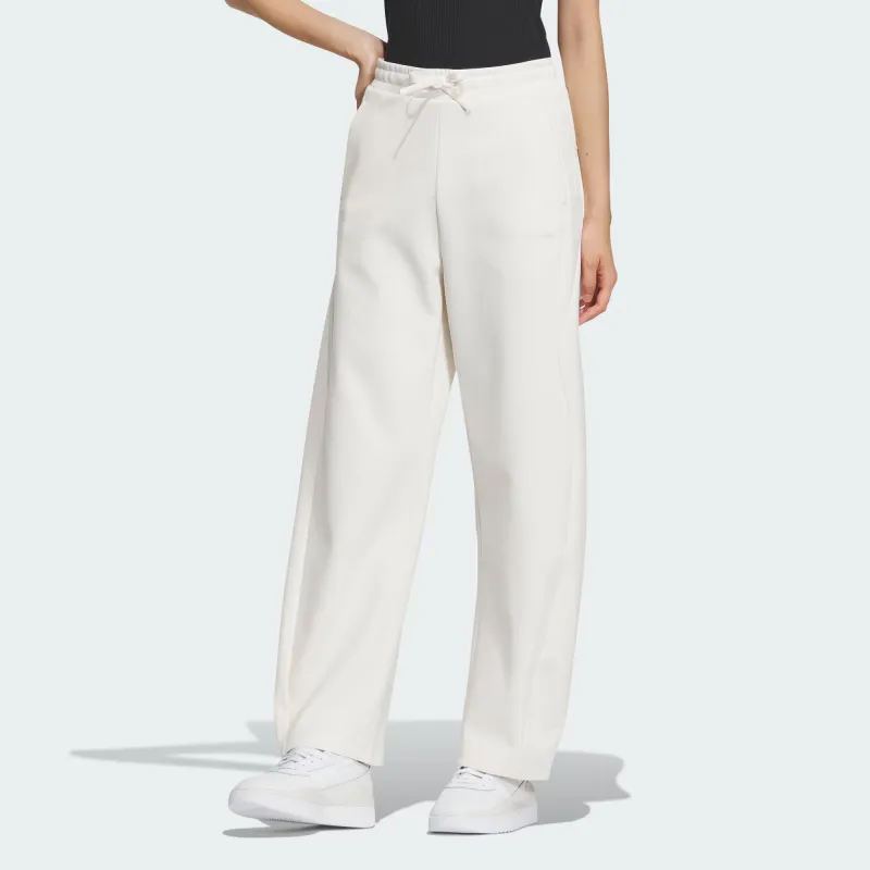 Adidas Fustl Pants Knitted Sweatpants Women's Pink White-3