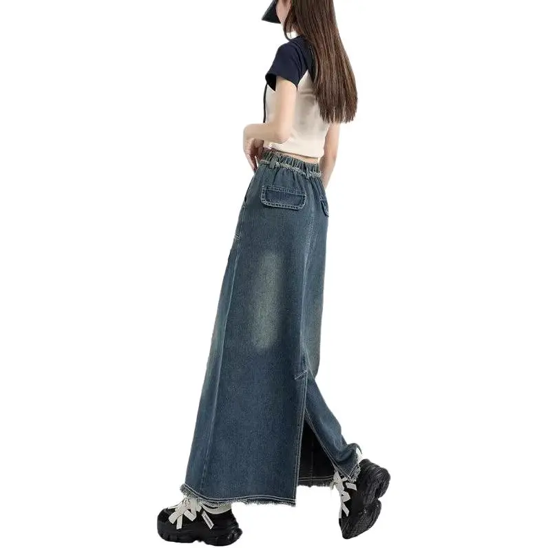 Concubine Zhu Denim Long Skirt Women's-1