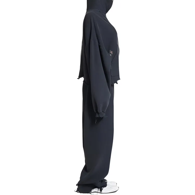 Balenciaga Knitted Sweatpants Loose Fit Unisex Black-5