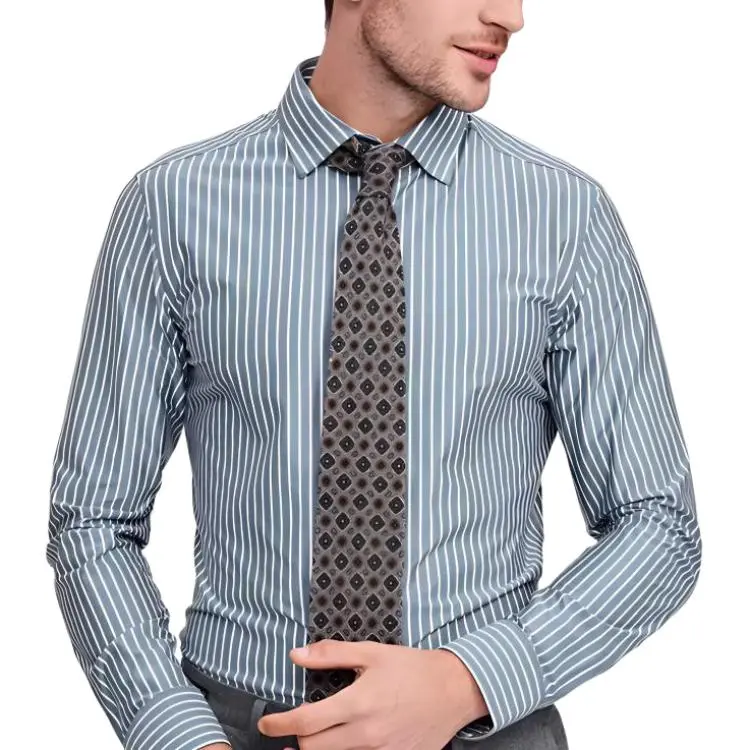 JODOLL Shirts Men Gray Cyan-2