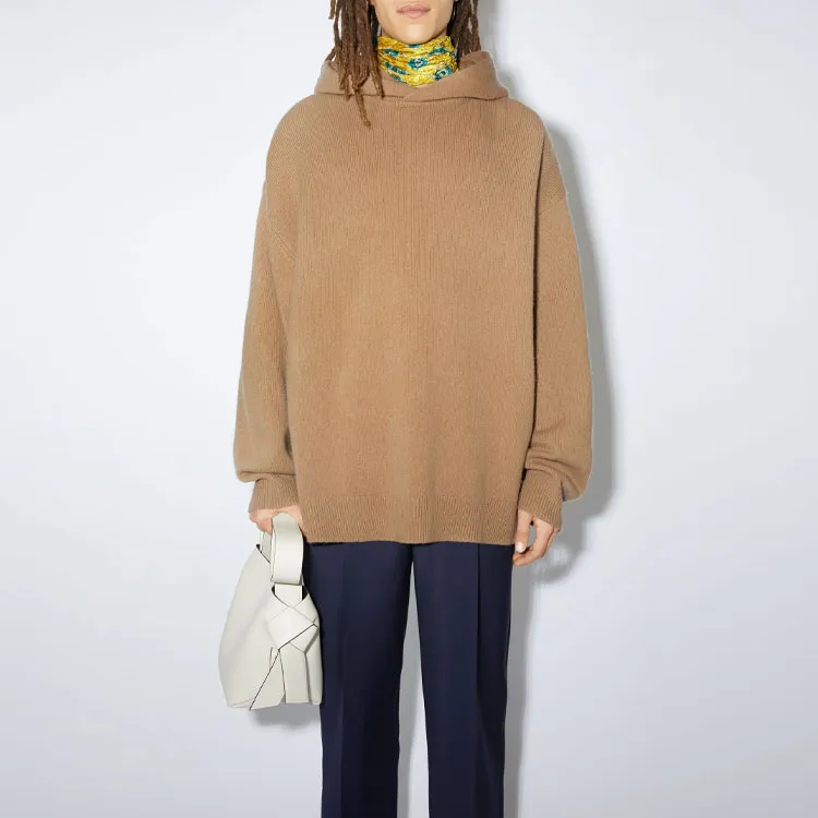 Acne Studios Cashmere Wool Relaxed Fit Hooded Jumper-1