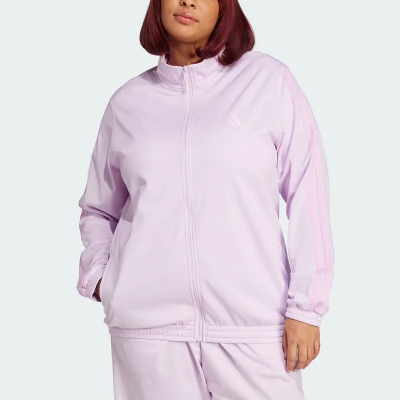 Adidas Free Shipping With AdiClub Tricot 3 Stripes Track Jacket Plus Size-2