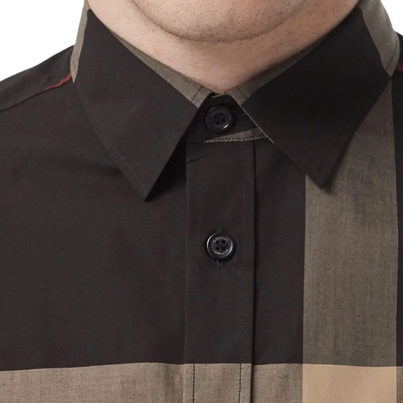 Burberry Shirts Men Black-4