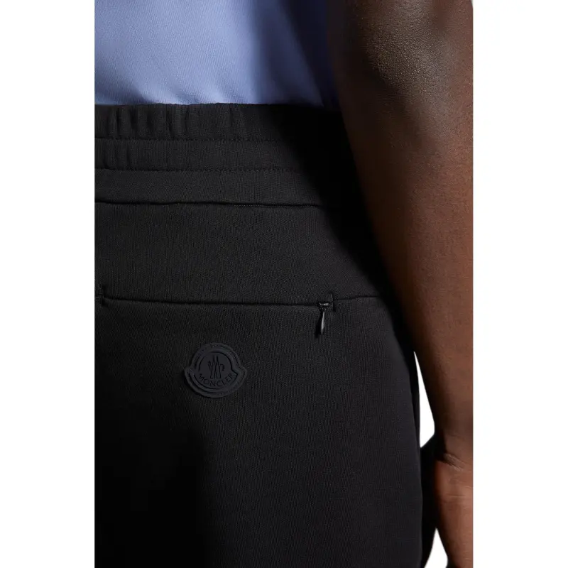 Moncler Logo patch Cotton Shorts-4