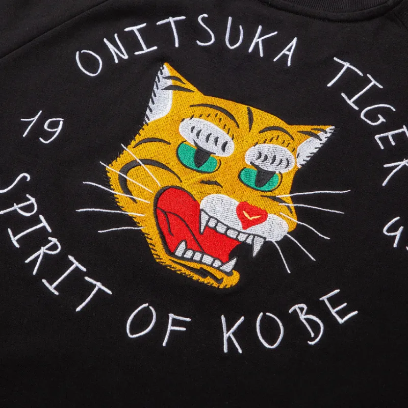 Onitsuka Tiger OVERSIZED TOP Sweatshirt Unisex Black-3