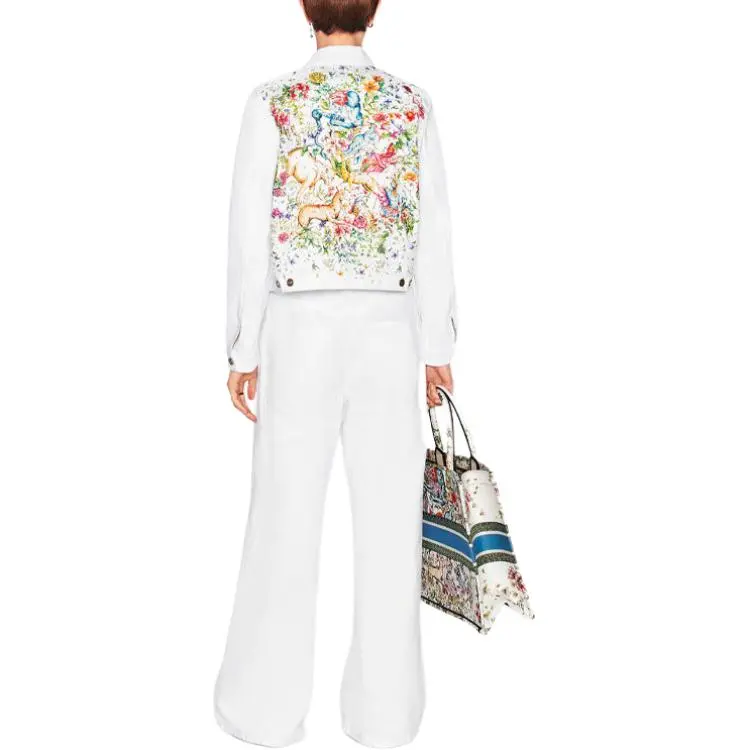 DIOR FW22 Denim Jacket Women's White-3