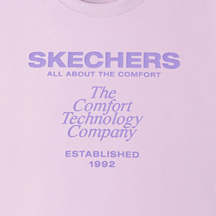 Skechers T Shirt Women's Light Pink Red-2