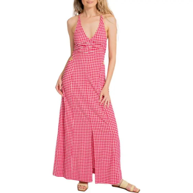 GANNI Sleeveless Dress Women's Pink-2