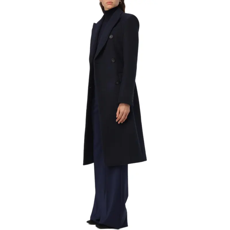 SportMax Double Breasted Long Sleeved Coat-5