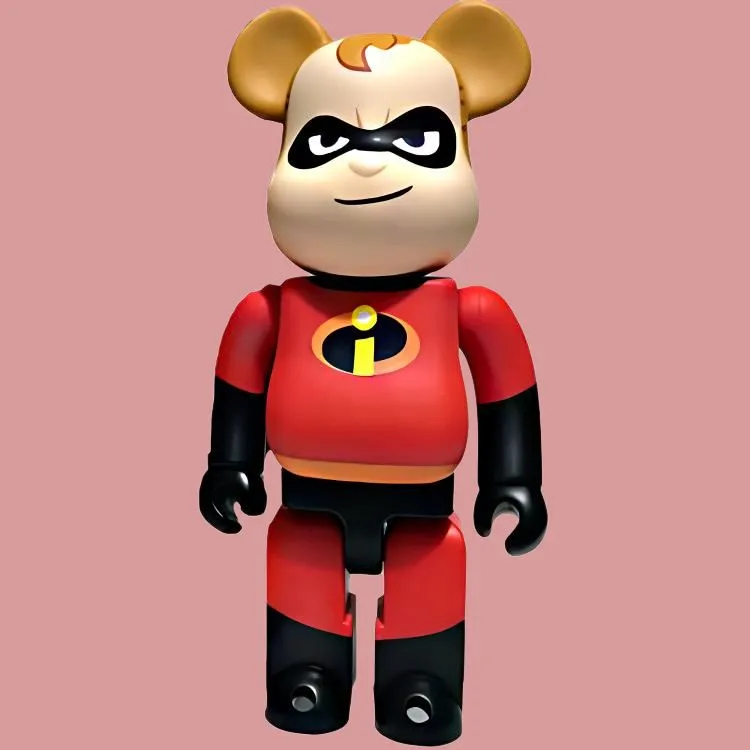 BE@RBRICK 400% Movie Animation Superman Mobilization Trendy Figures-3
