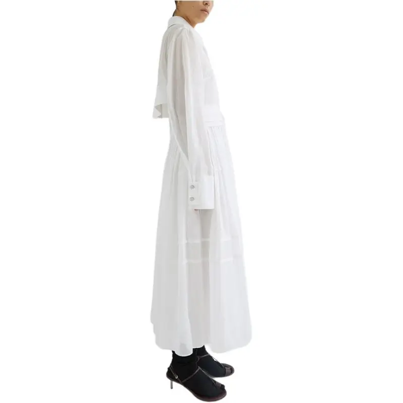 JIL SANDER Cut Out Poplin Shirt Dress-3