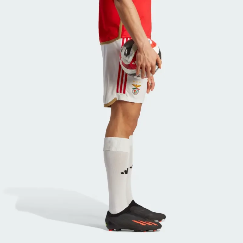 Adidas BENFICA 23/24 HOME SHORTS Soccer Bottoms Men's White-4
