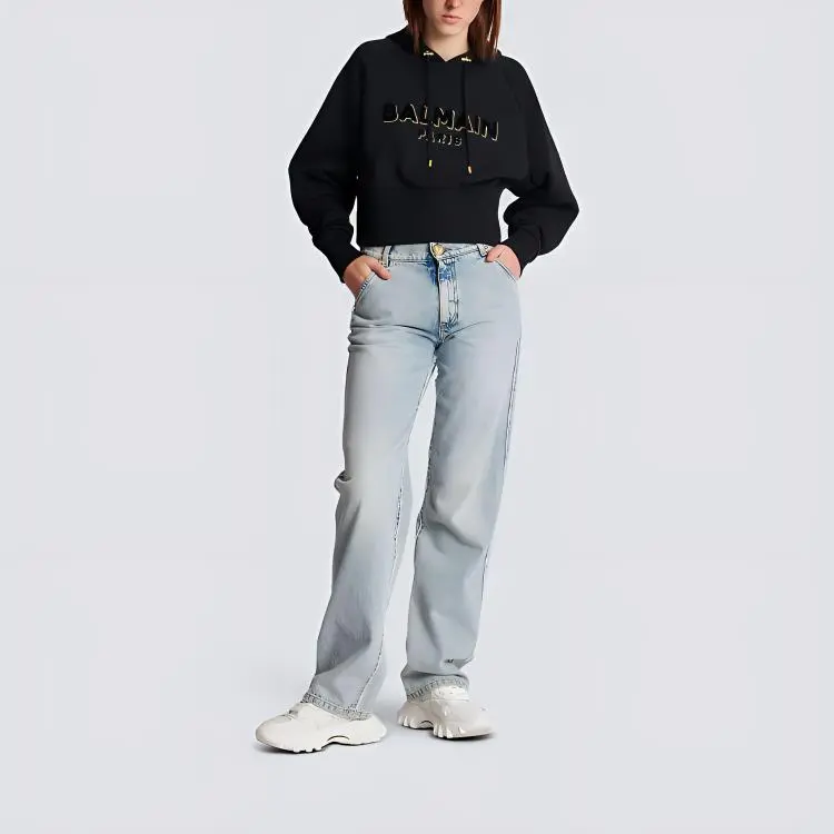 BALMAIN Sweatshirt Women's Black-1