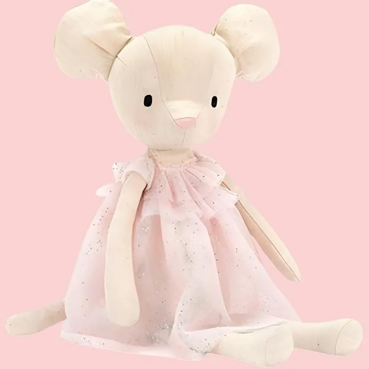 JELLYCAT Forest Animal Collection Crimson Cheeked Julie Mouse Dolls Plush Doll 30cm Height-3