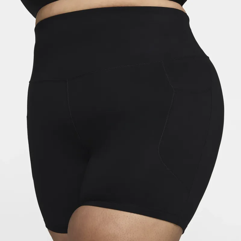 Nike One Women's High Waisted 8' Biker Shorts With Pockets Plus Size-4