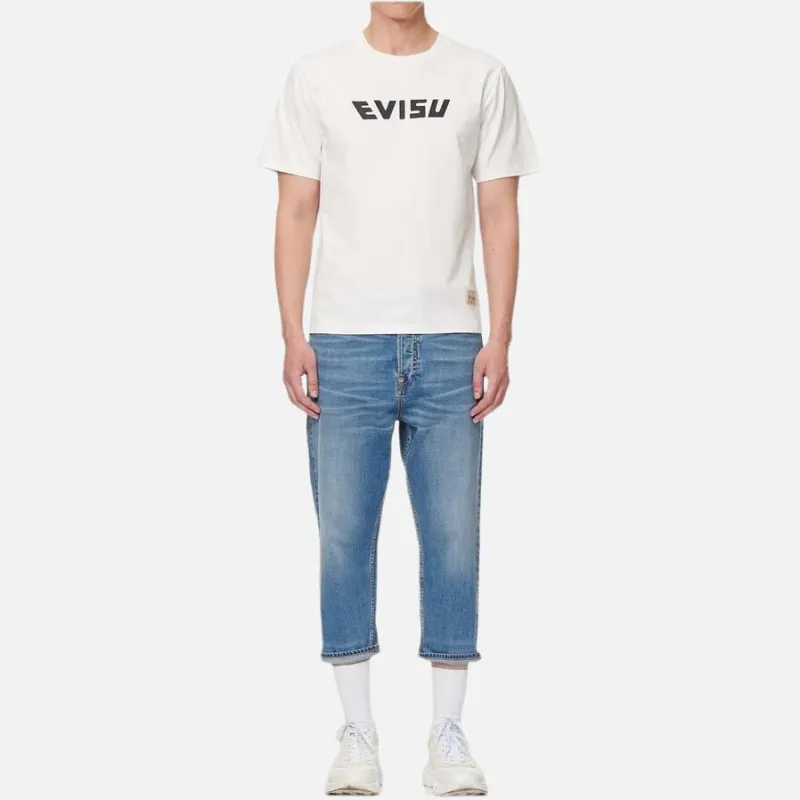EVISU Slim Fit Pants Jeans Men's Denim Blue-5