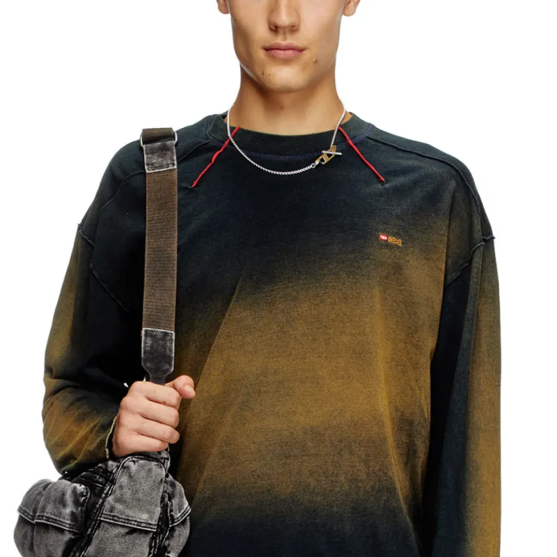 DIESEL FW24 T Shirt Men's Blue/Brown-4