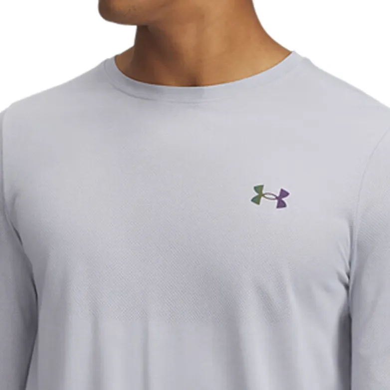 Under Armour RUSH SeamlessLegacy SS25 T-Shirt Men's Modern Gray-2