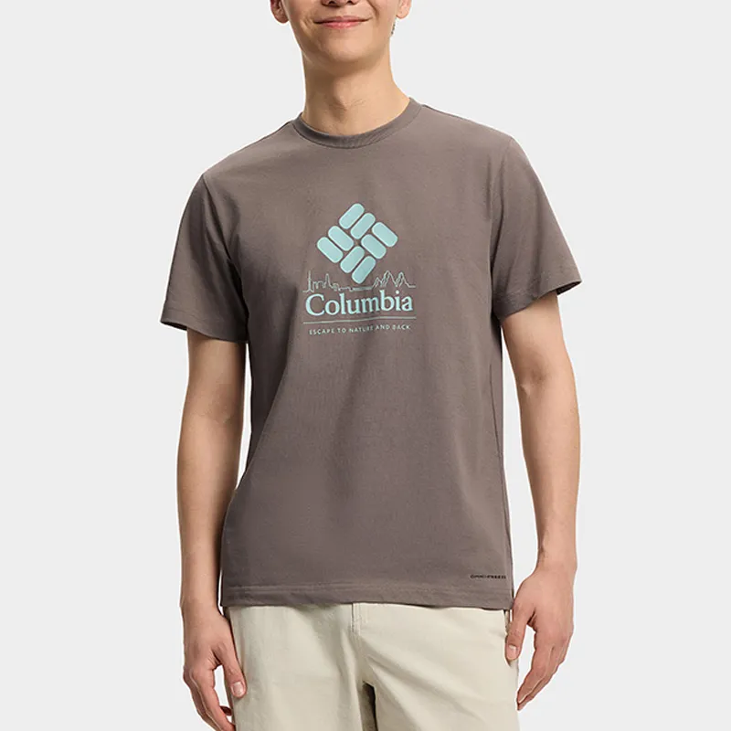 Columbia Transit T Shirt Men's Coffee-2