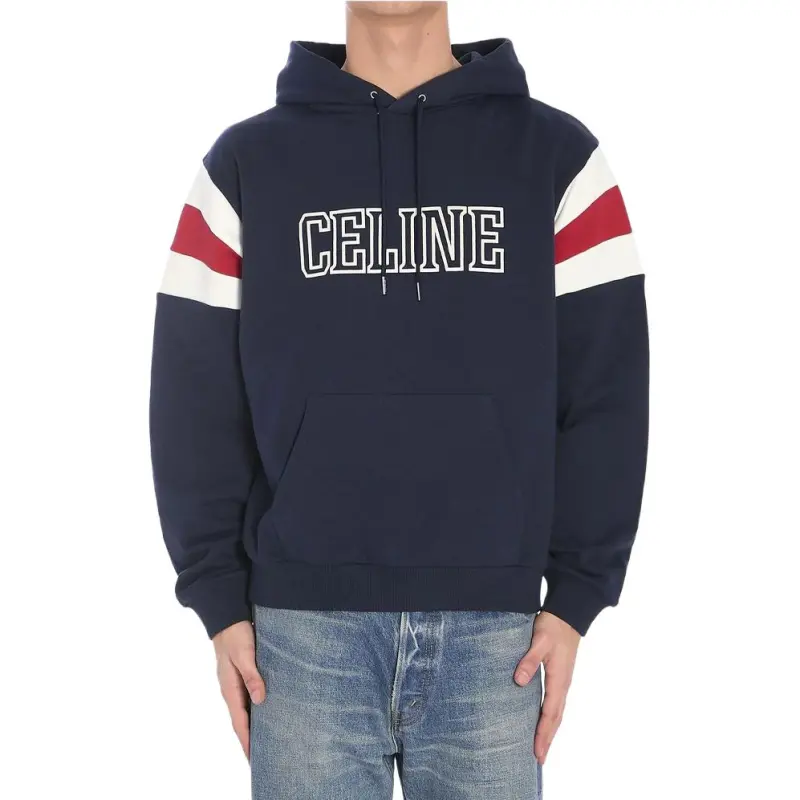 CELINE Logo Detail Hoodie-2