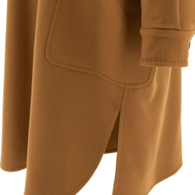 MaxMara Baruffa Button Detailed Oversized Coat-3
