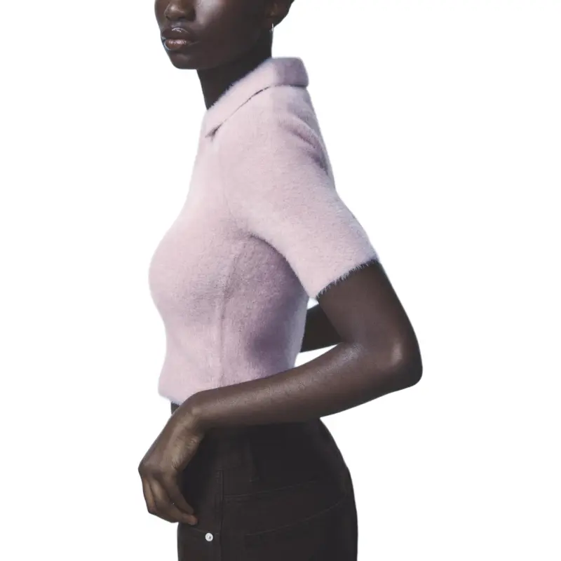ZARA Polo Shirts Women's Pink-5