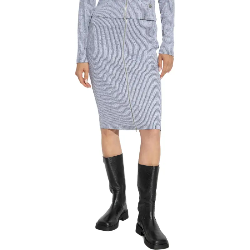 KENZO Zip Up Ribbed Skirt-3