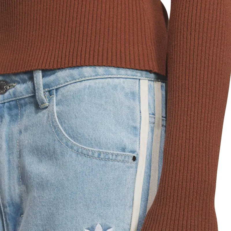 Adidas Originals ADICOLOR FW24 LS SWEATER Knitwear Women's Dark Brown-4