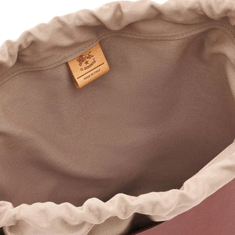 Il Bisonte Cow Leather Bucket Bags Crossbody Bag, Shoulder Bag Women's Dark Brown-3