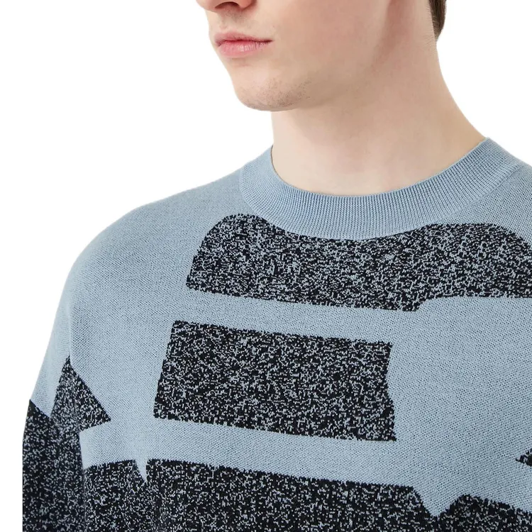 EMPORIO ARMANI Sweaters Men Light Blue-4