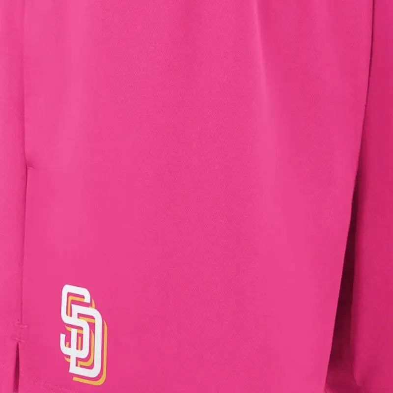 Nike San Diego Padres Authentic Collection City Connect Sports Shorts Women's Pink-2