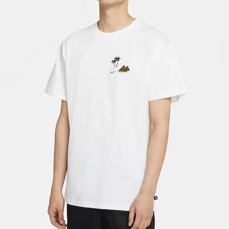 Nike T Shirts Men White-2