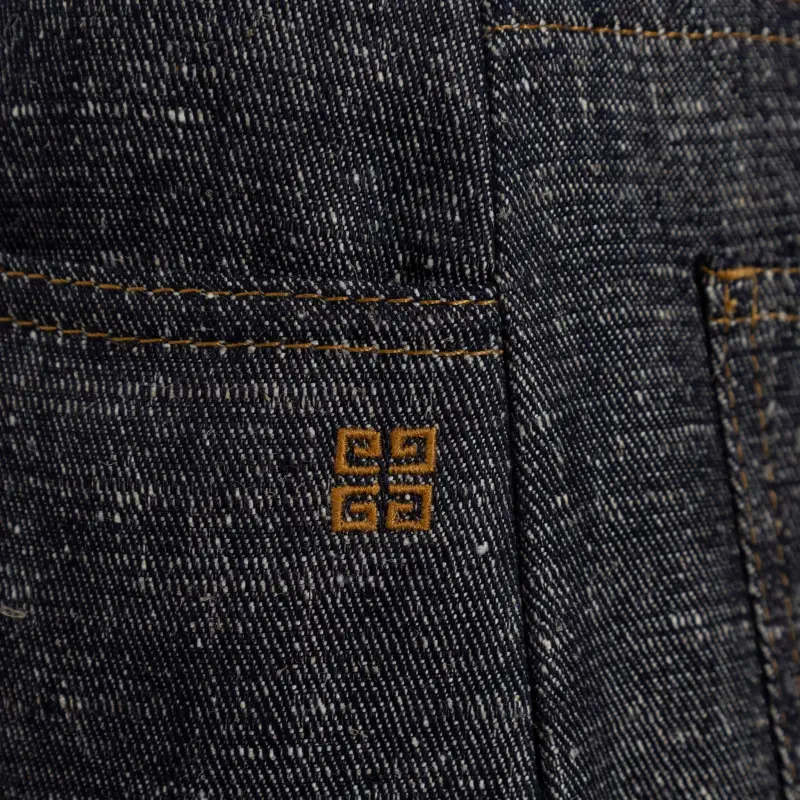 Givenchy Pleat Detailed Cropped Jeans-4
