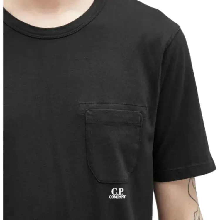 C.P.Company Garment Dyed Pocket Crewneck T Shirt-4