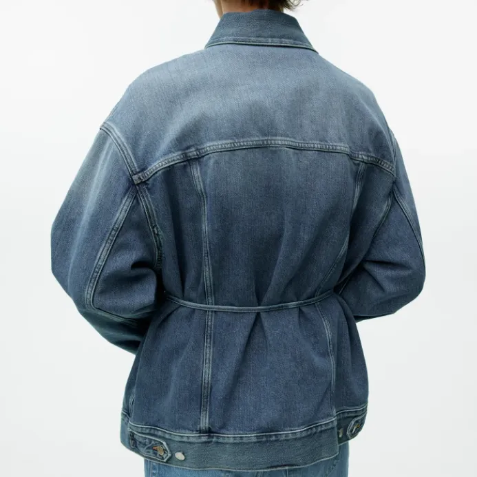 ARKET Denim Jacket Women's Washed Blue-4